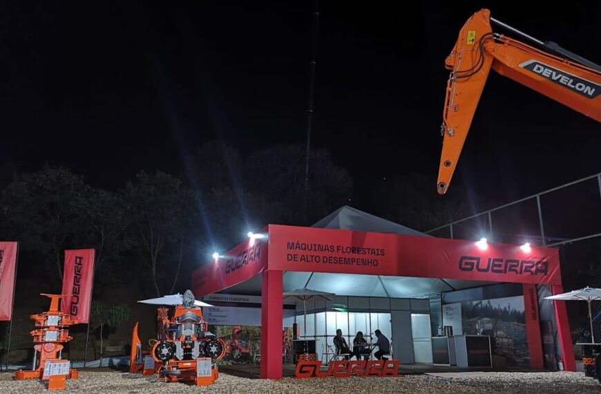 Participación de Industrias Guerra como expositor en una feria del sector forestal en Brasil