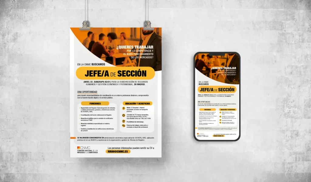 Creatividad y diseño gráfico para la Comisión Nacional de los Mercados y la Competencia (CNMC)